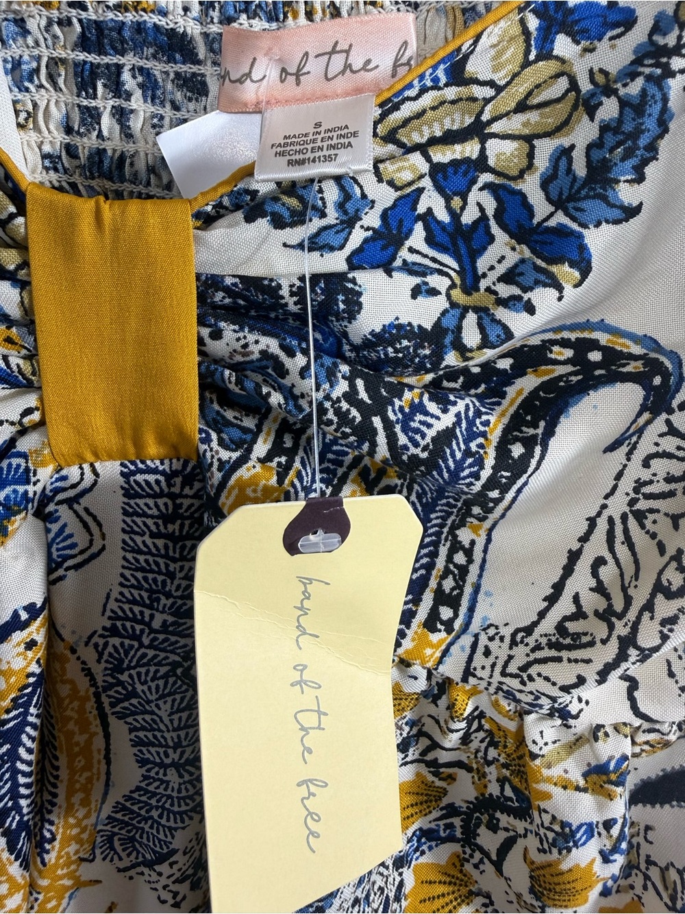 Land of the Free Multicolored Short-Sleeve Midi Dress. - Picture 2 of 4